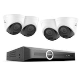 Système de sécurité PoE 3MP 8 canaux, NVR 6MP, S+265, détection de mouvement intelligente, lecture intelligente, notification intelligente avec image jointe